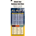 Magnetic Business Card Sports Schedule/ Football